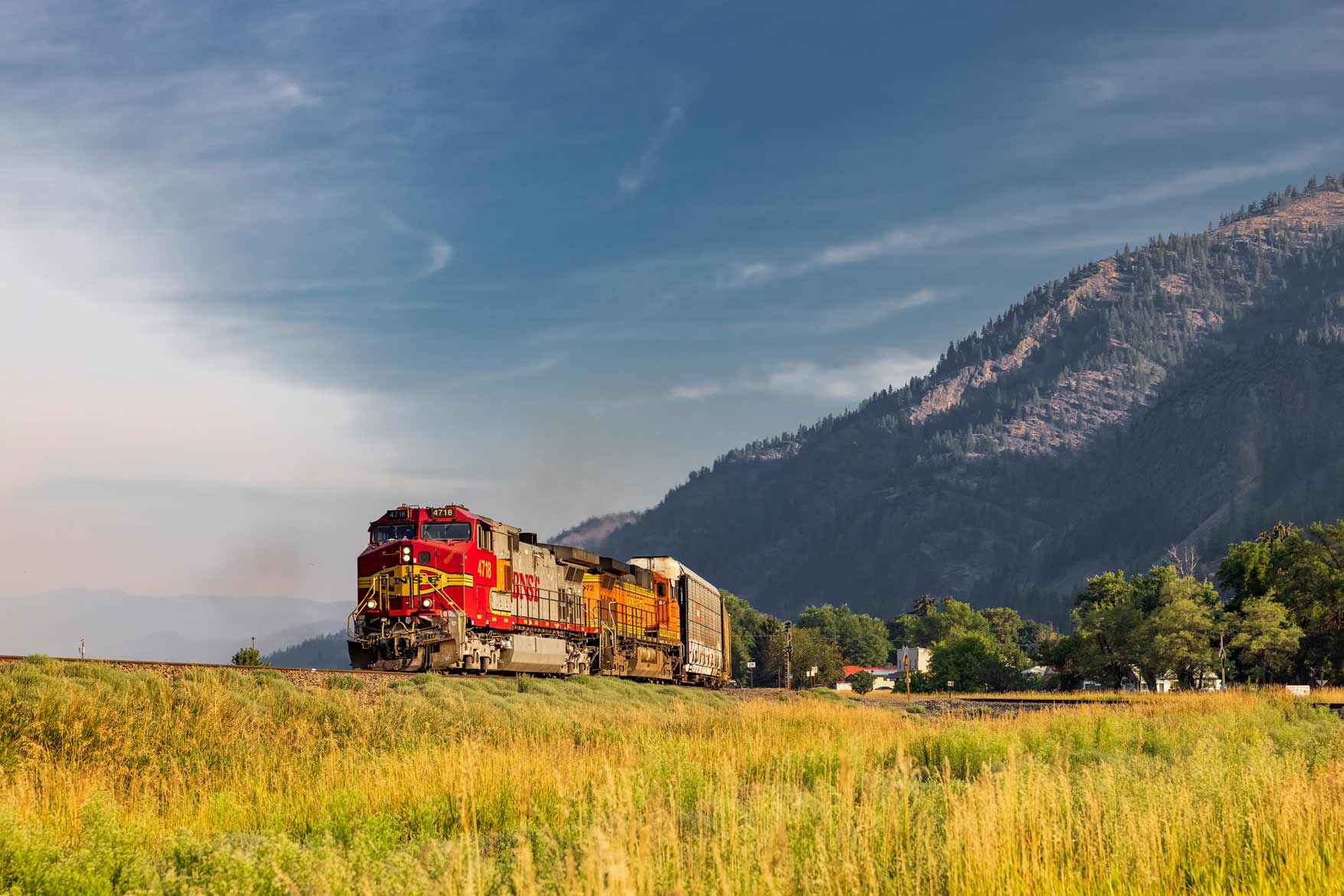 TRAIN APPROACHING PARADISE