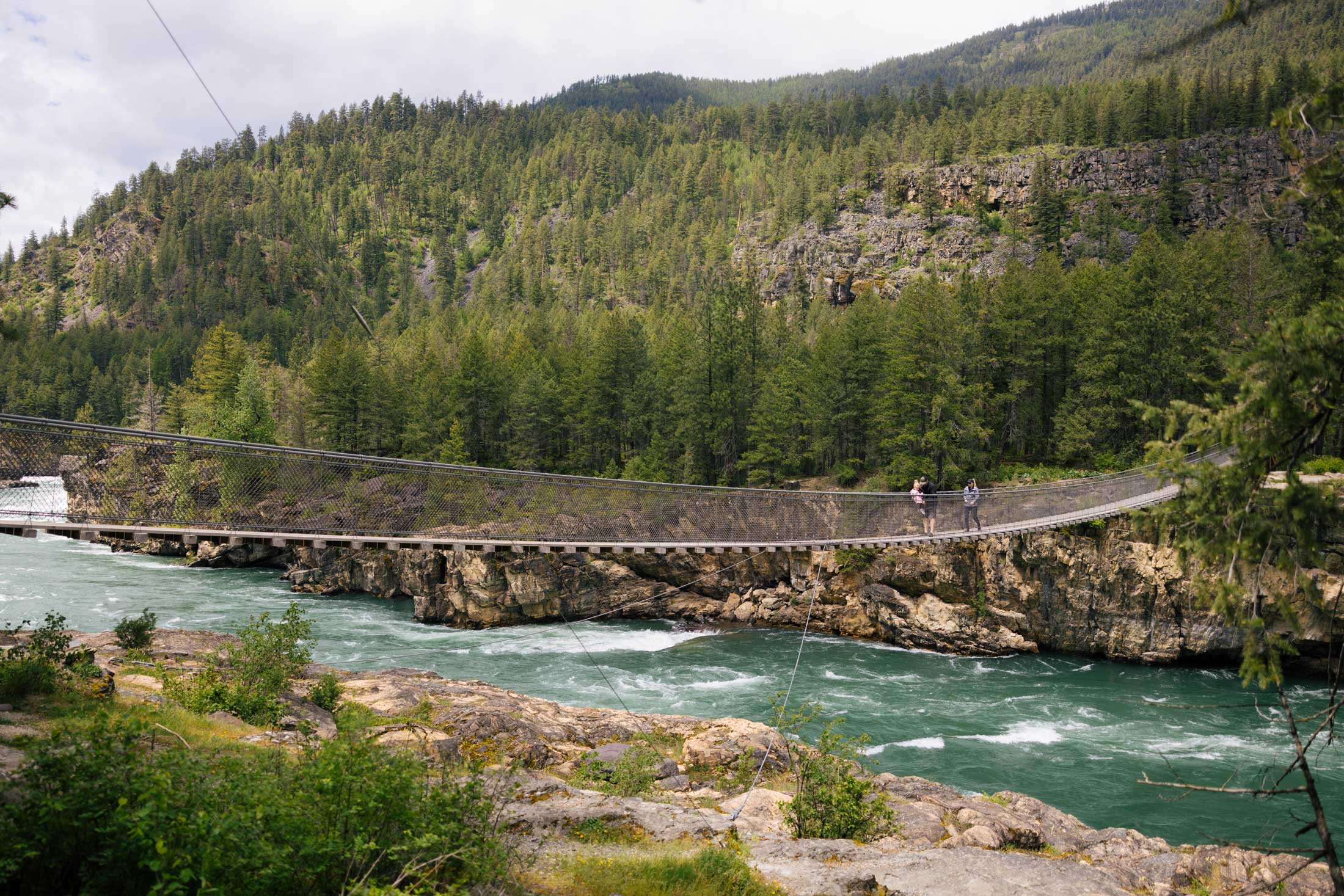 KOOTENAI FALLS SWINGING BRIDGE